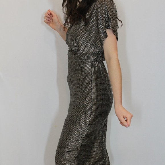 LUSH Sparkle V-Neck Dress - Medium - Picture 2 of 13